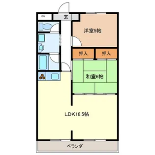 島崎ハイツ【3階】の間取り
