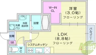 愛友・太子堂【1階】の間取り
