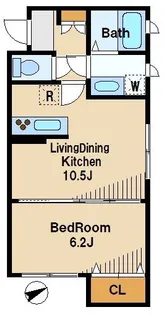 シャーメゾン弥生【1階】の間取り