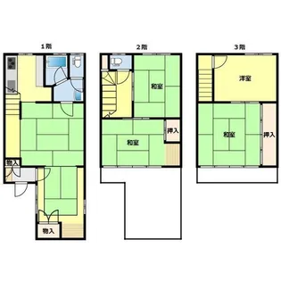 愛知県名古屋市昭和区村雲町【一戸建】の間取り