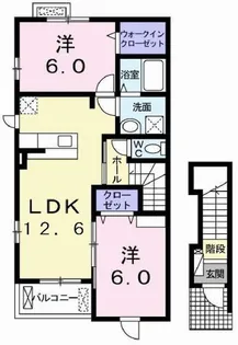 ストーリア浜の宮II【2階】の間取り