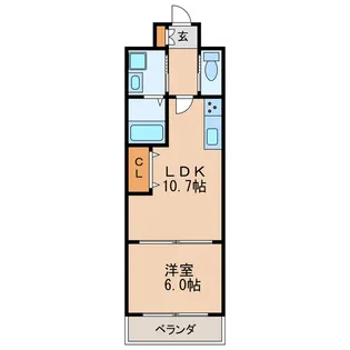 フォレスト2001【6階】の間取り