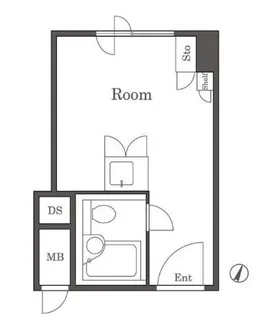 ロータリー大和【10階】の間取り