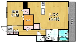 ファミール中I【1階】の間取り