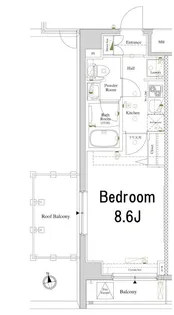 アクサス門前仲町レジデンス【6階】の間取り