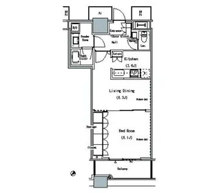 THE TOKYO TOWERS MIDTOWER(ザ・東京タワーズ【17階】の間取り