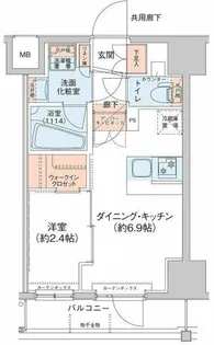 アジールコート新高円寺【9階】の間取り
