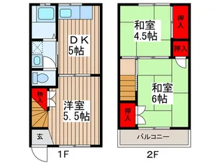 埼玉県草加市吉町3【一戸建】の間取り