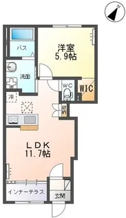 グランドビュー千本桜【1階】の間取り