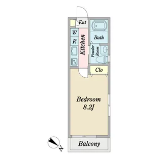 Ajitesano【2階】の間取り