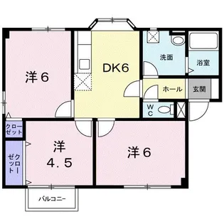 プラドールネオアサヒ【2階】の間取り