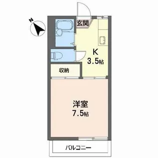 NSハイツ【2階】の間取り