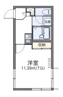 レオパレス片瀬海岸【1階】の間取り