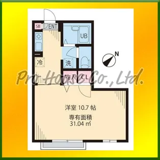 グリーンコート田無【1階】の間取り