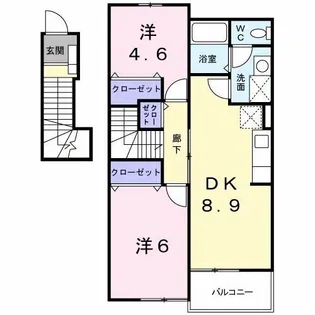 フィオーレII【2階】の間取り