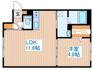 コンソラチュール札幌駅東【1階】の間取り