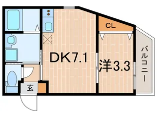 ONE西宮門戸【1階】の間取り