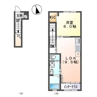 ブリスヒルズ坊金【2階】の間取り