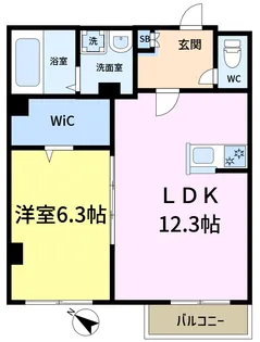 びゅービューノラメゾン【1階】の間取り