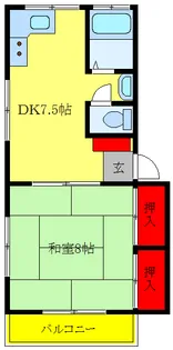 芝増田コーポ【1階】の間取り