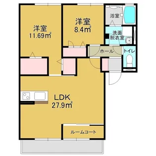 グリュースゴットI【1階】の間取り