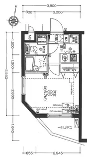 フェニックス西新宿壱番館【4階】の間取り