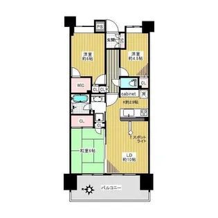 クレストシティ宮崎台【7階】の間取り