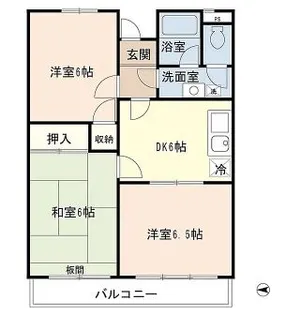 ハイネスグリーンヒル【3階】の間取り