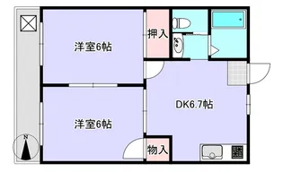 第2山崎マンション【2階】の間取り