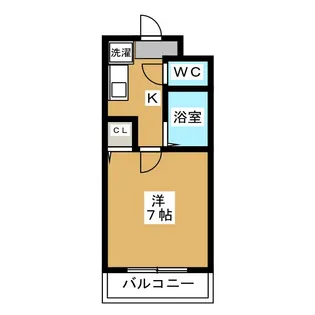 クイーンディオールマンション【3階】の間取り