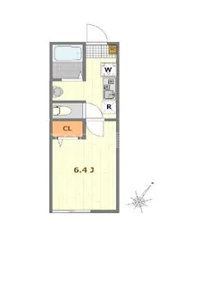 サンライズ西千葉【1階】の間取り