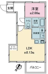 コンフォルタ小作【1階】の間取り