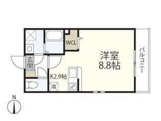 K’s palace牛田【1階】の間取り