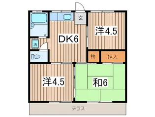 ドエル籾山II【2階】の間取り