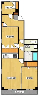 NS相模大野マンション【6階】の間取り