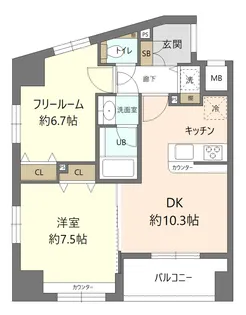 プレサンス本駒込アカデミア【1階】の間取り