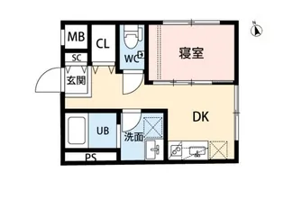 THE VERTEX碑文谷【3階】の間取り