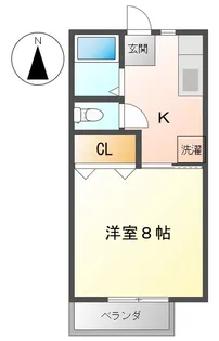 ハイム・シャブリエ C【1階】の間取り
