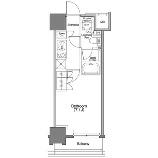 ザ・パークハビオ横浜白楽【9階】の間取り