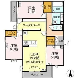 江向Park【2階】の間取り