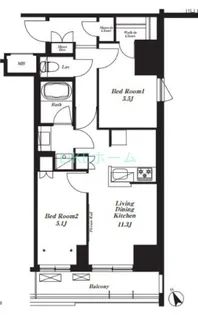 プライマル船橋【8階】の間取り