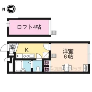 レオパレス円町【2階】の間取り