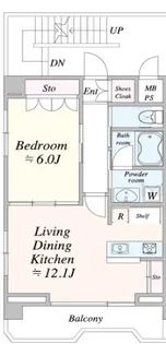 TIMELESS麻布十番【4階】の間取り