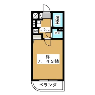 あさひレジデンス五番館【3階】の間取り