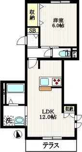 グランディール【1階】の間取り
