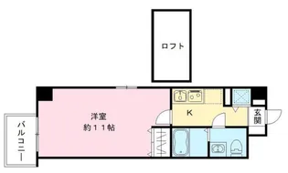 セレブコート梅田【6階】の間取り