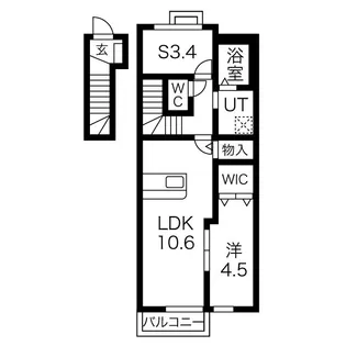 ハッピーヒル【2階】の間取り