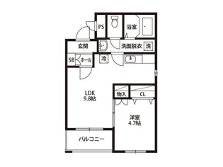 アリビオM・I【2階】の間取り
