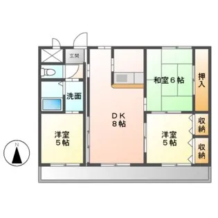 アイコート【1階】の間取り