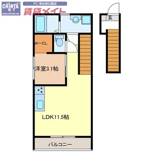 AKATSUKI I【2階】の間取り